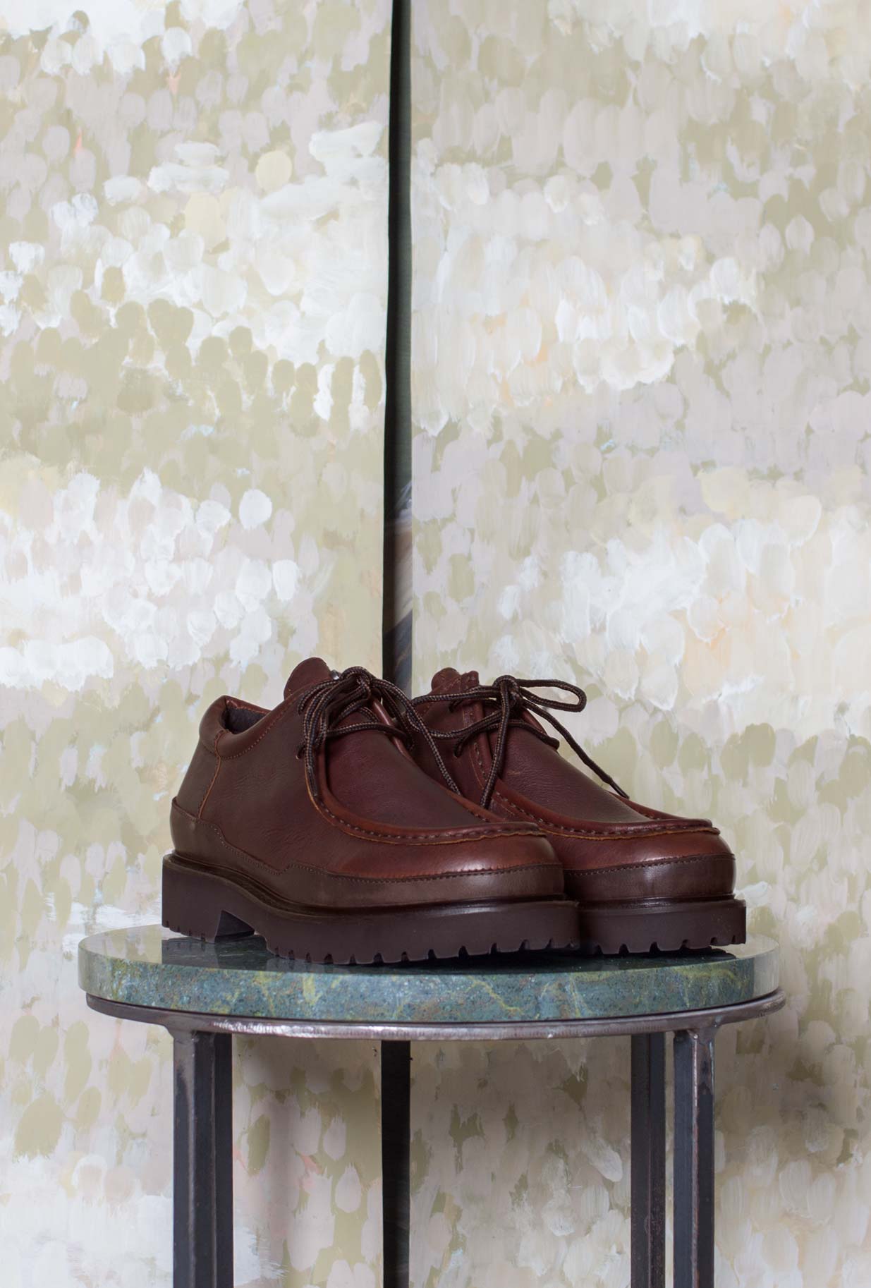 Scarpa Paraboot Engineer Echelon è realizzata in pregiata pelle neozelandese nella sofisticata tonalità Cognac da Uomo