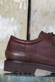 Scarpa Paraboot Engineer Echelon è realizzata in pregiata pelle neozelandese nella sofisticata tonalità Cognac da Uomo