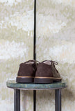 Scarpa Paraboot Echelondi Kjore Project è realizzata in pregiata pelle neozelandese e suede color Brown da Uomo