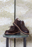 Scarpa Paraboot Echelondi Kjore Project è realizzata in pregiata pelle neozelandese e suede color Brown da Uomo