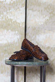 Mocassino Boysh Pony di LOafer realizzato in cavallino nell’inedito motivo Leopard da Donna