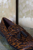 Mocassino Boysh Pony di LOafer realizzato in cavallino nell’inedito motivo Leopard da Donna