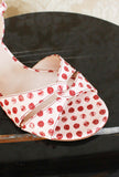 sandalo tacco 045 open toe di La Belle fantasia pois nude pink red ss24 donna