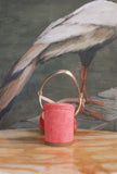 Slingback Fold della Maison La Belle suede color Coral da Donna