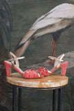Slingback Plissé della Maison La Belle suede color Coral da Donna
