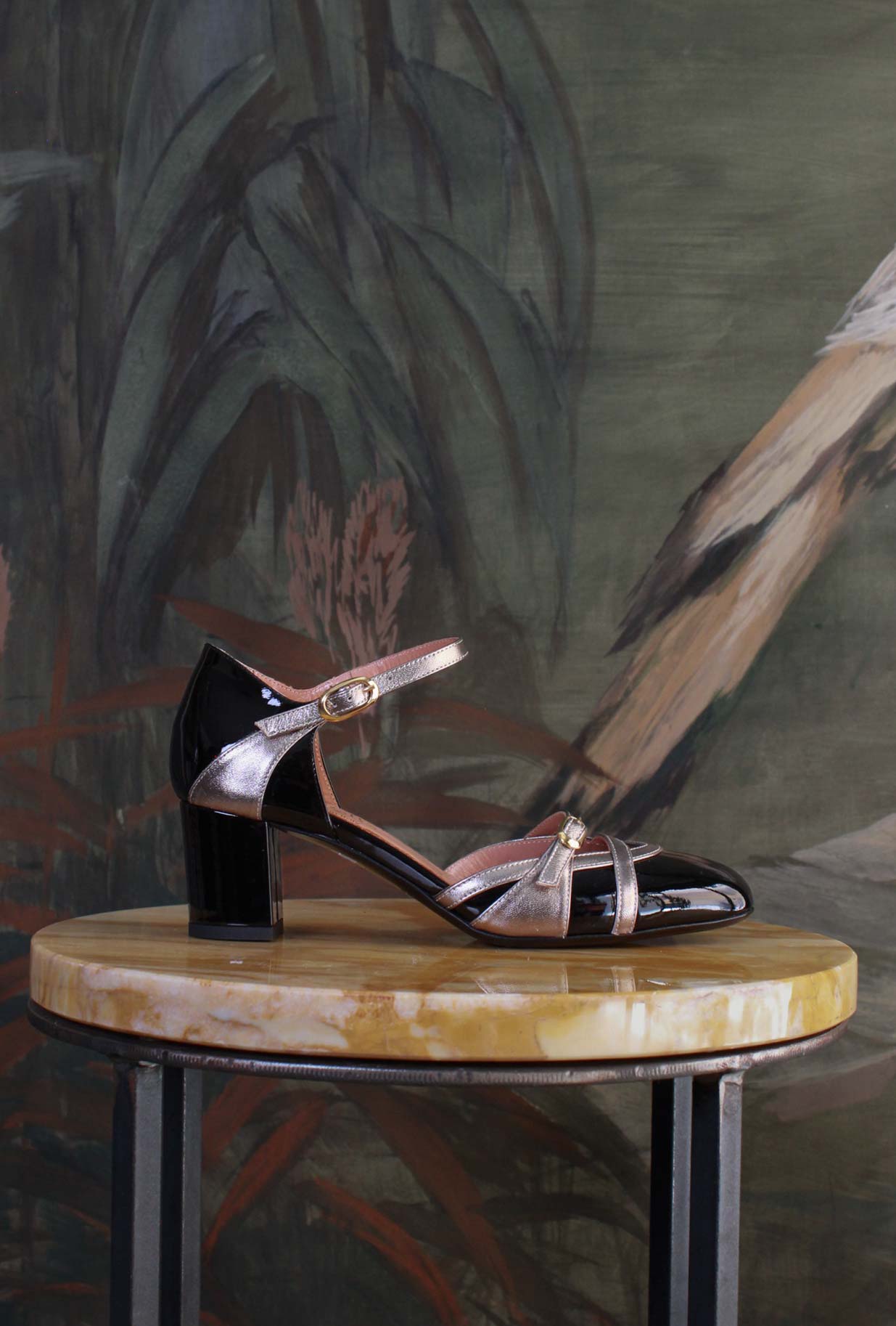 Décolleté Cher La Belle Black-Gun Smoke scarpa retrò super femminile gioiello bon-ton 
