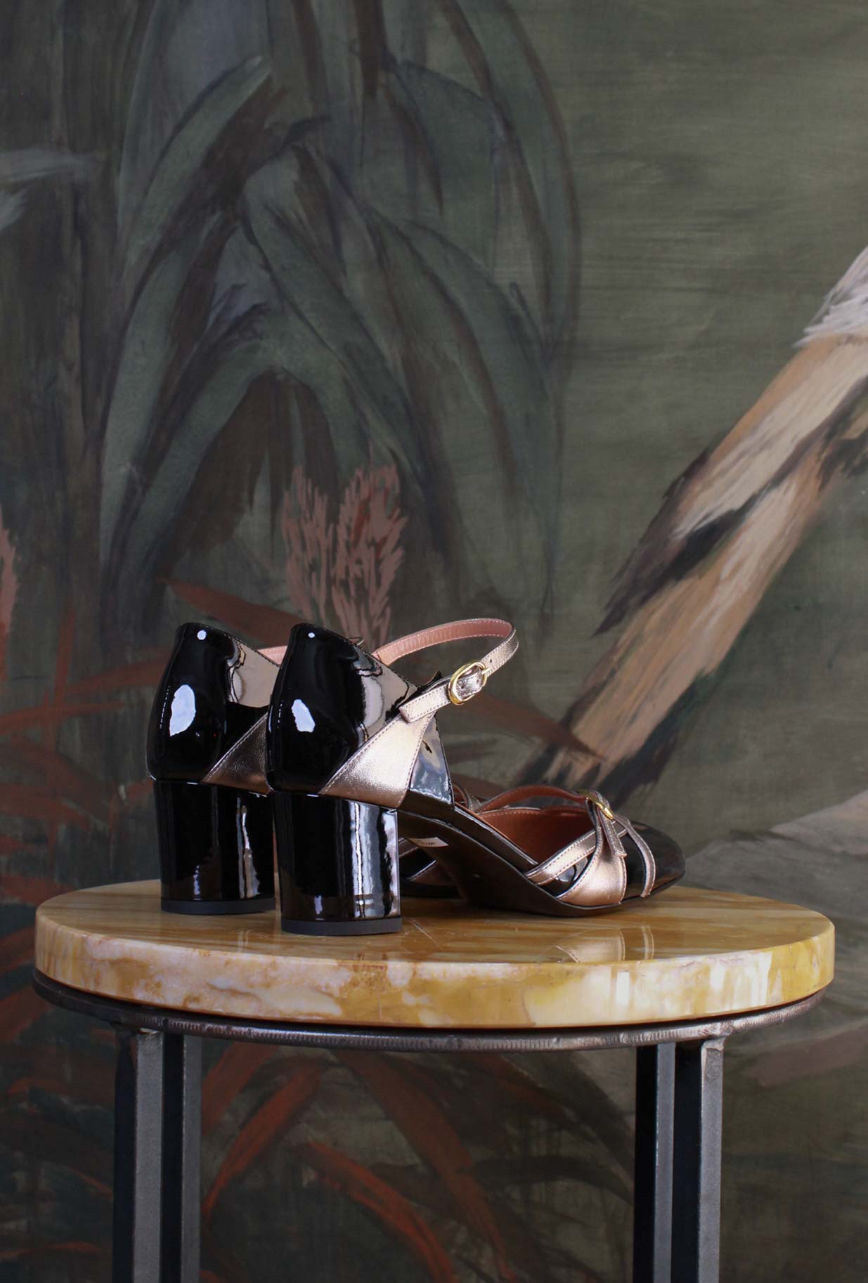 Décolleté Cher La Belle Black-Gun Smoke scarpa retrò super femminile gioiello bon-ton 