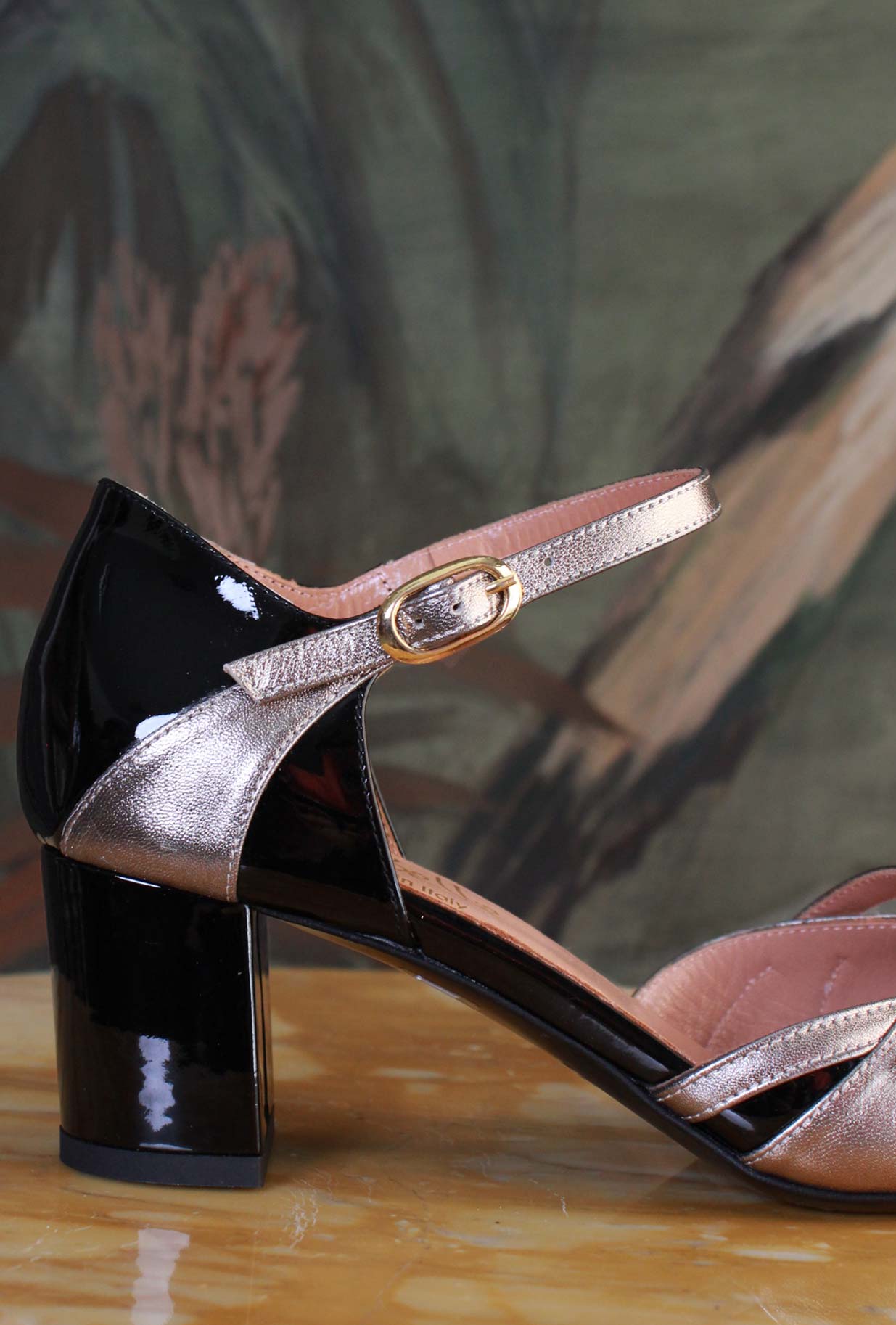 Décolleté Cher La Belle Black-Gun Smoke scarpa retrò super femminile gioiello bon-ton 