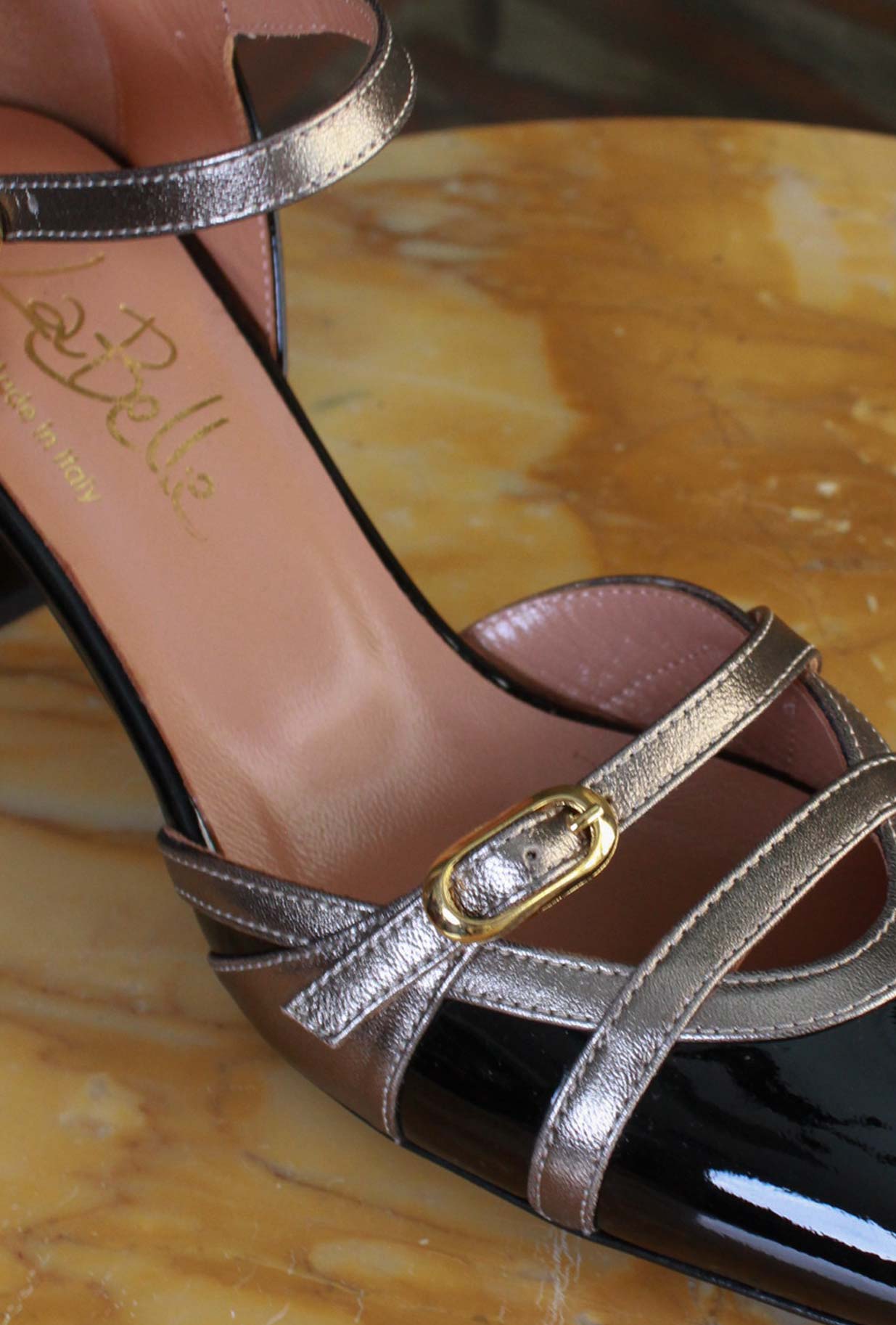 Décolleté Cher La Belle Black-Gun Smoke scarpa retrò super femminile gioiello bon-ton 