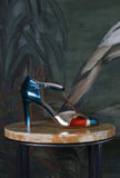 Décolleté Jayne 085 Shiny Petrol-Coral-Bronce