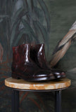 LeMargo Stivaletto Dragan in Pelle Anticata Teak Zip Laterale Savoir-Faire