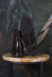 LeMargo Stivaletto Dragan in Pelle Anticata Teak Zip Laterale Savoir-Faire