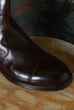 LeMargo Stivaletto Dragan in Pelle Anticata Teak Zip Laterale Savoir-Faire