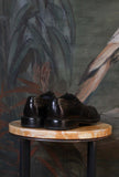 Scarpa Stringata Derby Brougues di LeMargo di colore Loden in pelle da uomo