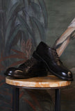 Scarpa Stringata Derby Brougues di LeMargo di colore Loden in pelle da uomo