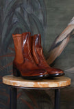 Stivaletto Beatles Ranch di Le Margo di colore Cognac in pelle da donna