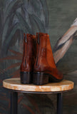 Stivaletto Beatles Ranch di Le Margo di colore Cognac in pelle da donna
