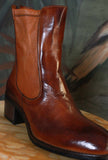 Stivaletto Beatles Ranch di Le Margo di colore Cognac in pelle da donna