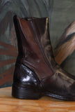 Stivaletto High Zip di Le Margo colore Ebano in pelle da donna