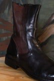 Stivaletto High Zip di Le Margo colore Ebano in pelle da donna