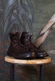 Stivaletto Anfibio Eldon Pelle Old-Ranch di Le Margo di colore Ebano da uomo