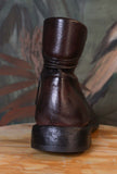 Stivaletto Anfibio Eldon Pelle Old-Ranch di Le Margo di colore Ebano da uomo