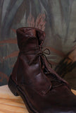 Stivaletto Anfibio Eldon Pelle Old-Ranch di Le Margo di colore Ebano da uomo