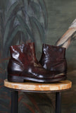 Stivaletto con Zip Laterale di Le Margo di colore Teak in pelle da uomo