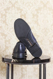 scarpa derby cronos light blue di lemargo da uomo tecnologia goodyear e made in italy