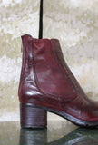 Stivaletti Beatles di Lemargo stile dandy  realizzato su una pregiata Pelle Bovina Anticata tonalità Mosto da Donna