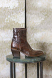 Stivaletto Ranch Tecla Studs western  realizzato in pregiata Pelle Bovina Anticata  tonalità Corteccia da Donna