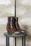 Stivaletto Ranch Tecla Studs western  realizzato in pregiata Pelle Bovina Anticata  tonalità Corteccia da Donna
