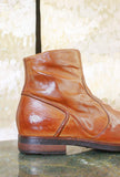 Maison Lemargo Stivaletto Chelsea realizzato in pregiata Pelle Anticata nuance Cognac da Uomo