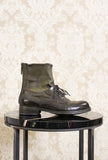 Stivaletto donna in pelle anticata color lodel della maison lemargo made in italy