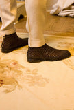 Lemargo Shoes Uomo Stivaletto dirk in pelle intrecciata e anticata a mano color Testa di Moro
