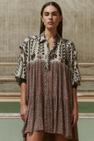 Mes demoiselle Abito Asimmetrico Sand Shiny Oak Mauve viscosa 