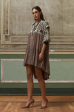 Mes demoiselle Abito Asimmetrico Sand Shiny Oak Mauve viscosa 