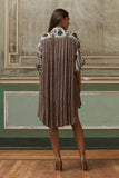 Mes demoiselle Abito Asimmetrico Sand Shiny Oak Mauve viscosa 