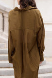 Camicia Over Lao Khaki
