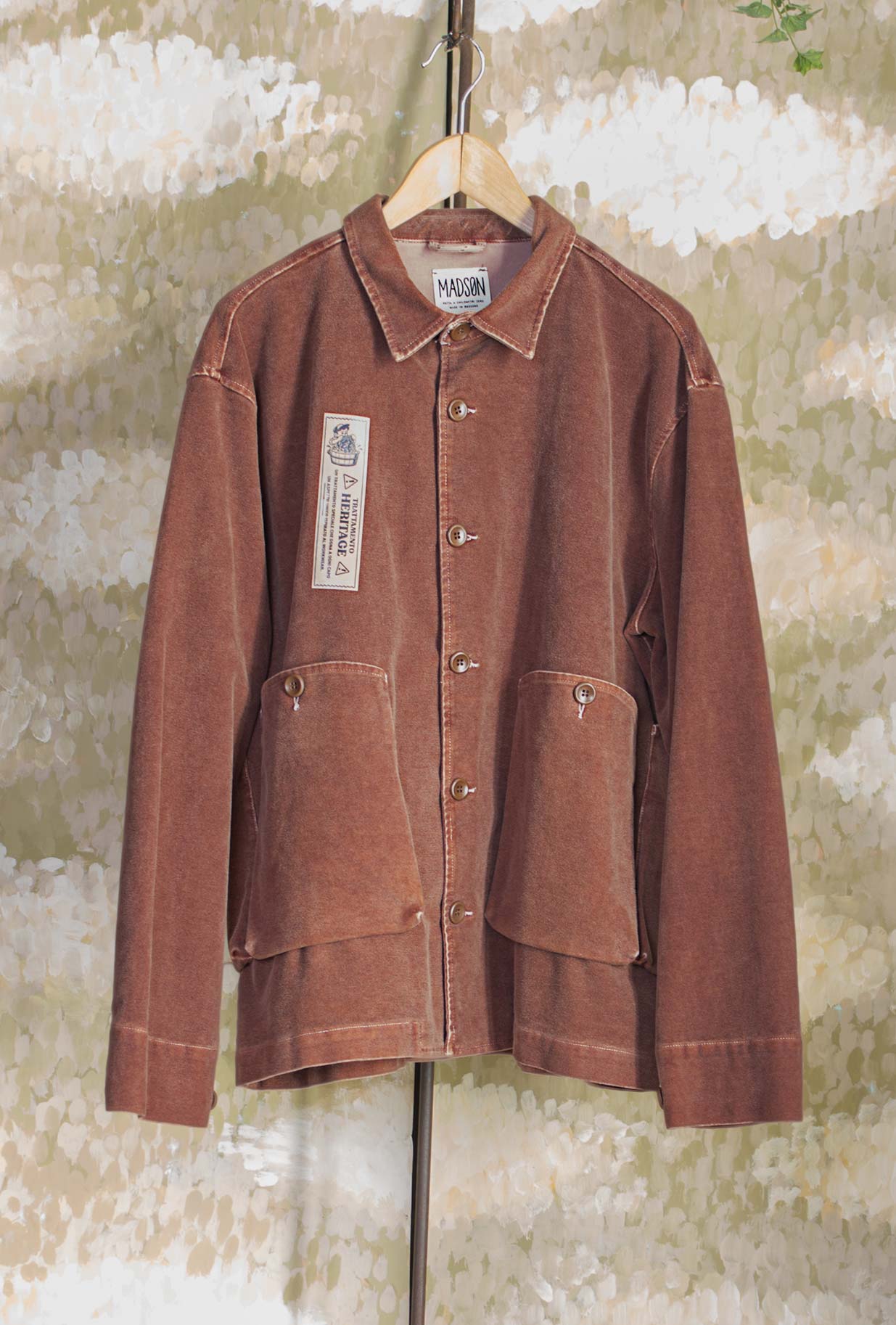 Giacca Stoner Multipocket di Madson Km 0 realizzata in cotone placcato nell’intramontabile tonalità Brown da Uomo