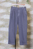 Panta-Pinces Macugnaga firmato Madson Km 0 realizzato in cotone nell’esclusiva tonalità Night-blue da Uomo