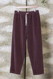 Pantalaccio Pove di Madson Km 0 realizzato in morbido fustagno di cotone nella sofisticata tonalità Moka da Uomo