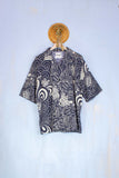 Madson camicia fantasia  ardesia bowling in cotone 