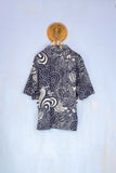 Madson camicia fantasia  ardesia bowling in cotone 