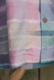 Camicia bowling di Madson Km 0 stampa Watercolor Check da Uomo