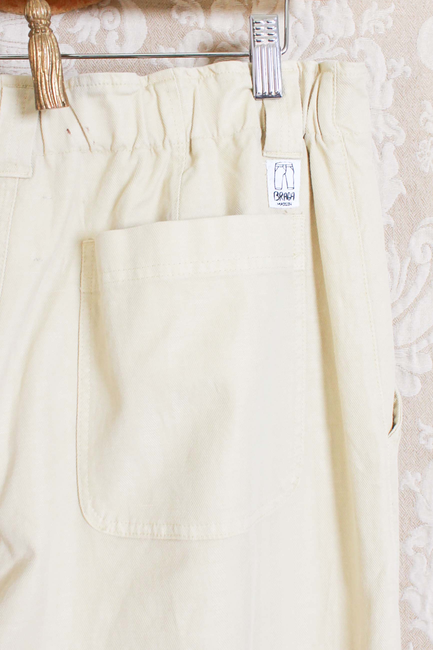 pantalone uomo di madson km0 in cotone cavalry ss24 color argilla
