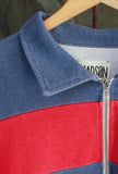 Felpa Polo firmata Madson Km 0 Realizzata in morbido tessuto felpa tonalità Blue-Red da Uomo