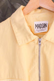 Polo con Zip di Madson Km 0 realizzata in levantina di cotone nella tonalità Camomilla da uomo