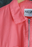 Polo con Zip di Madson Km 0 realizzata in levantina di cotone in tonalità Dattero da Uomo