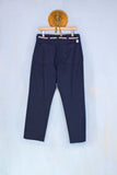 Pantalone relaxed fit con coulisse blu indaco di Madson